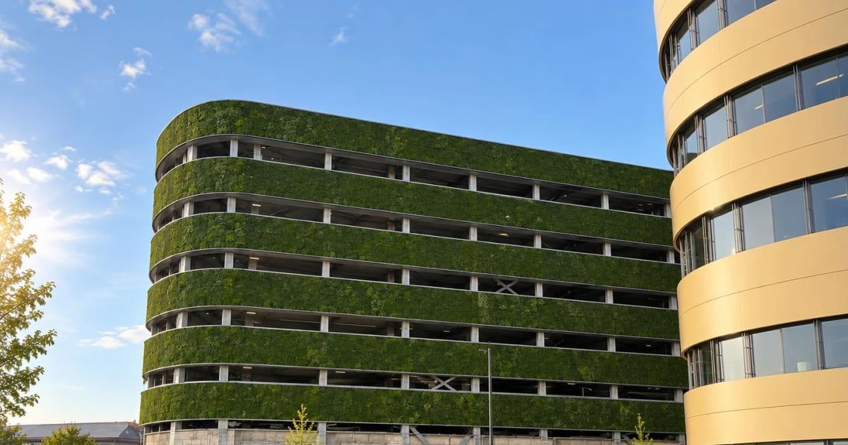 Deutschlands größte Moosfassade: 1.600 m² in Neu-Ulm | MOOSMOOS