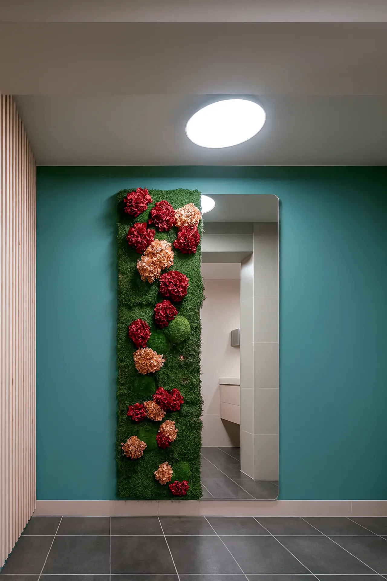 Blumenwand Empfang Modern — Wandbegrünung von MOOSMOOS