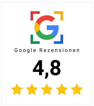 Google Rezensionen — 4,8 von 5 Sternen aus 100 Bewertungen