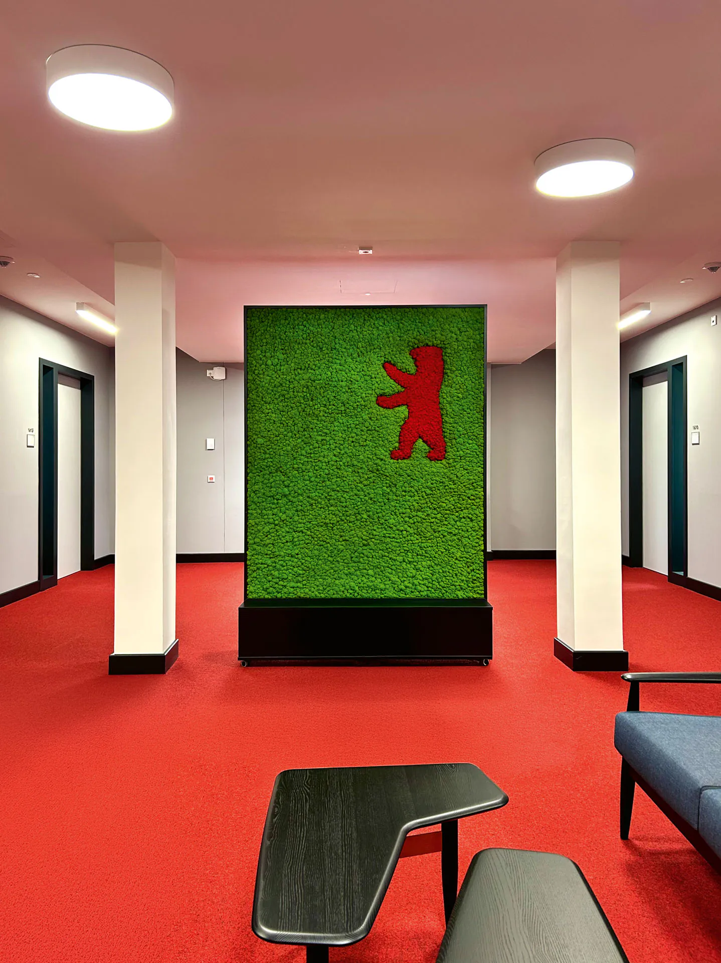 Logo Aus Moos Empfang Büro Modern — Logo aus Moos von MOOSMOOS