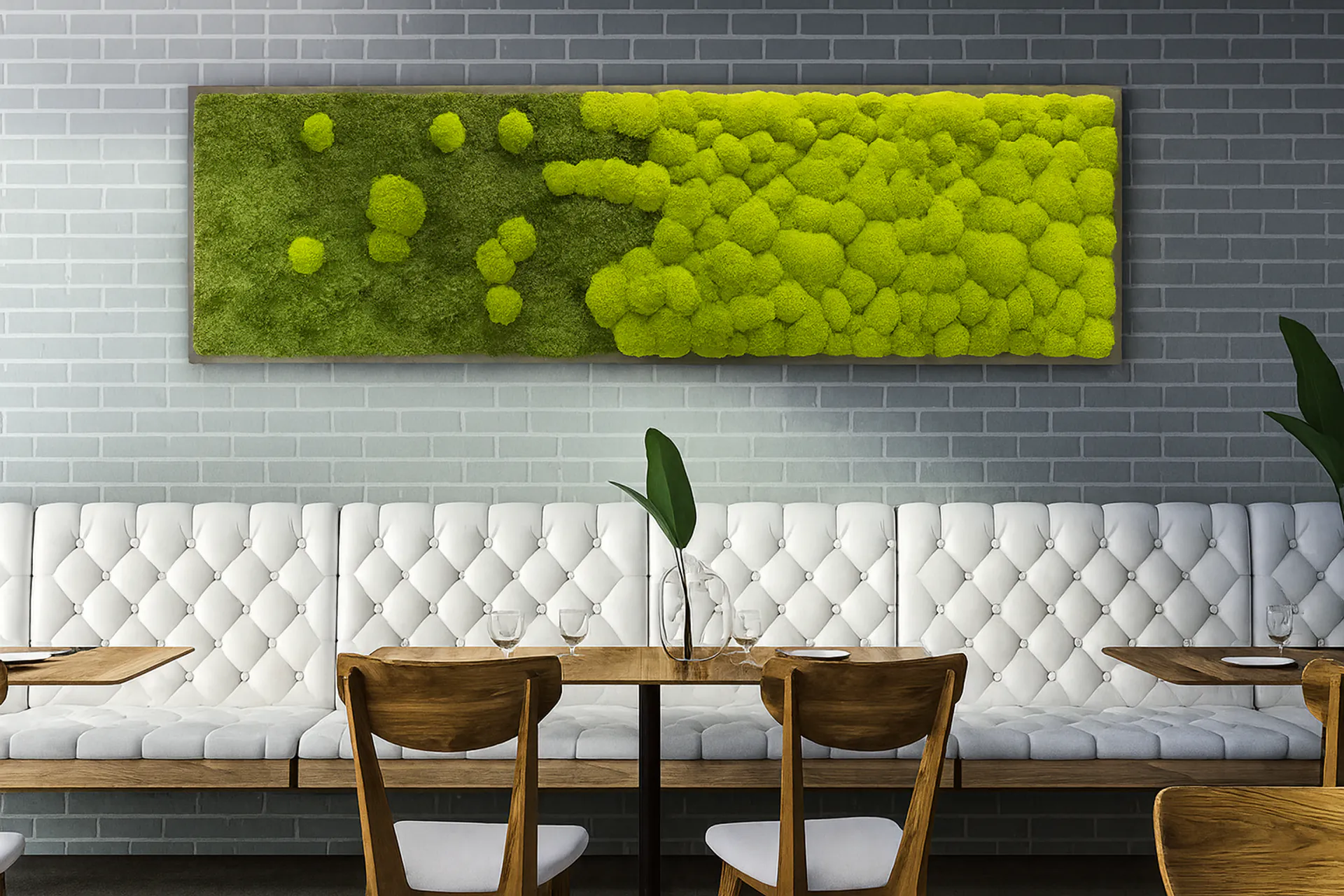 Moosbild Büro Empfang Modern — Moosbilder von MOOSMOOS