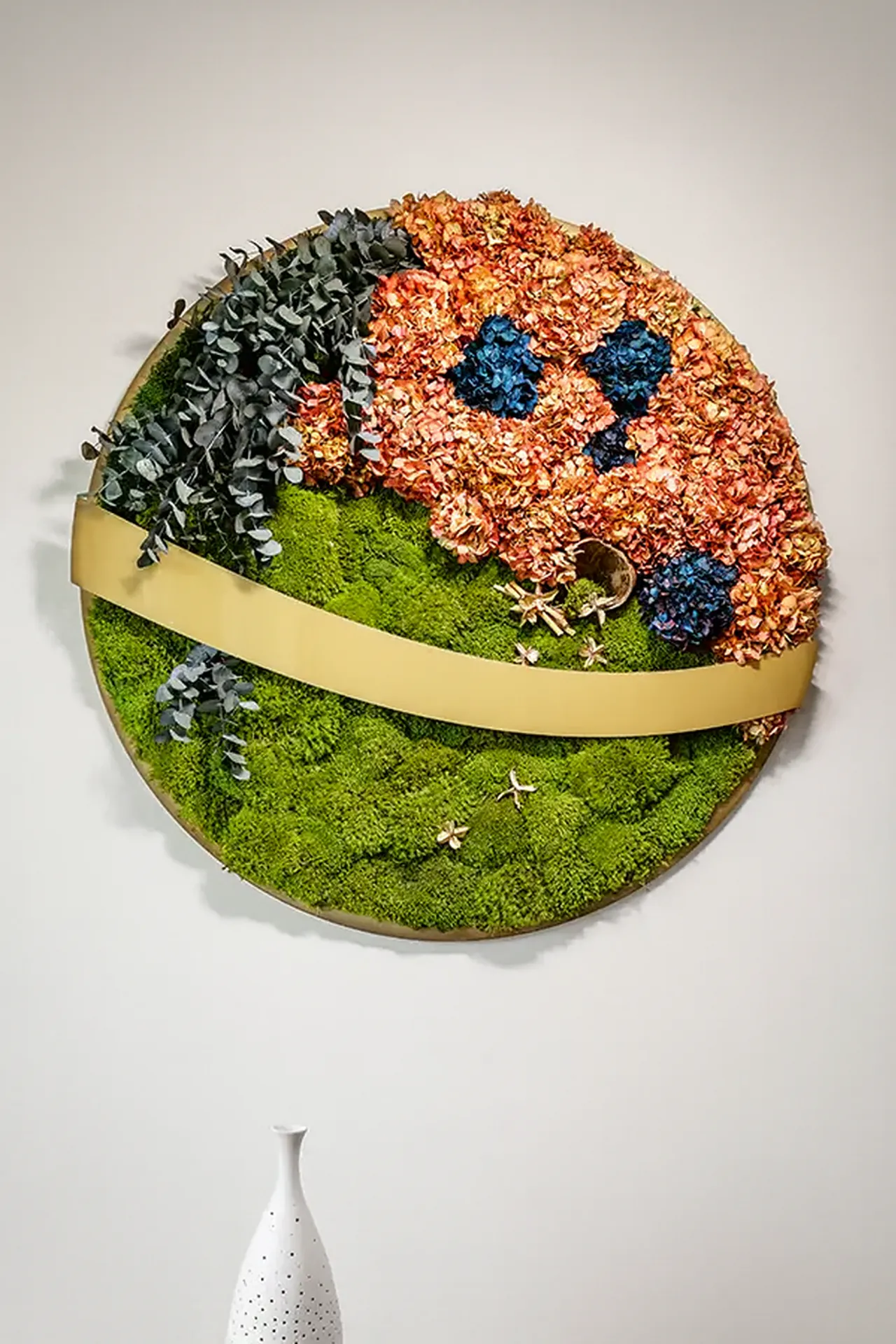 Moosbild Kunstvolles Rund — Moosbilder von MOOSMOOS