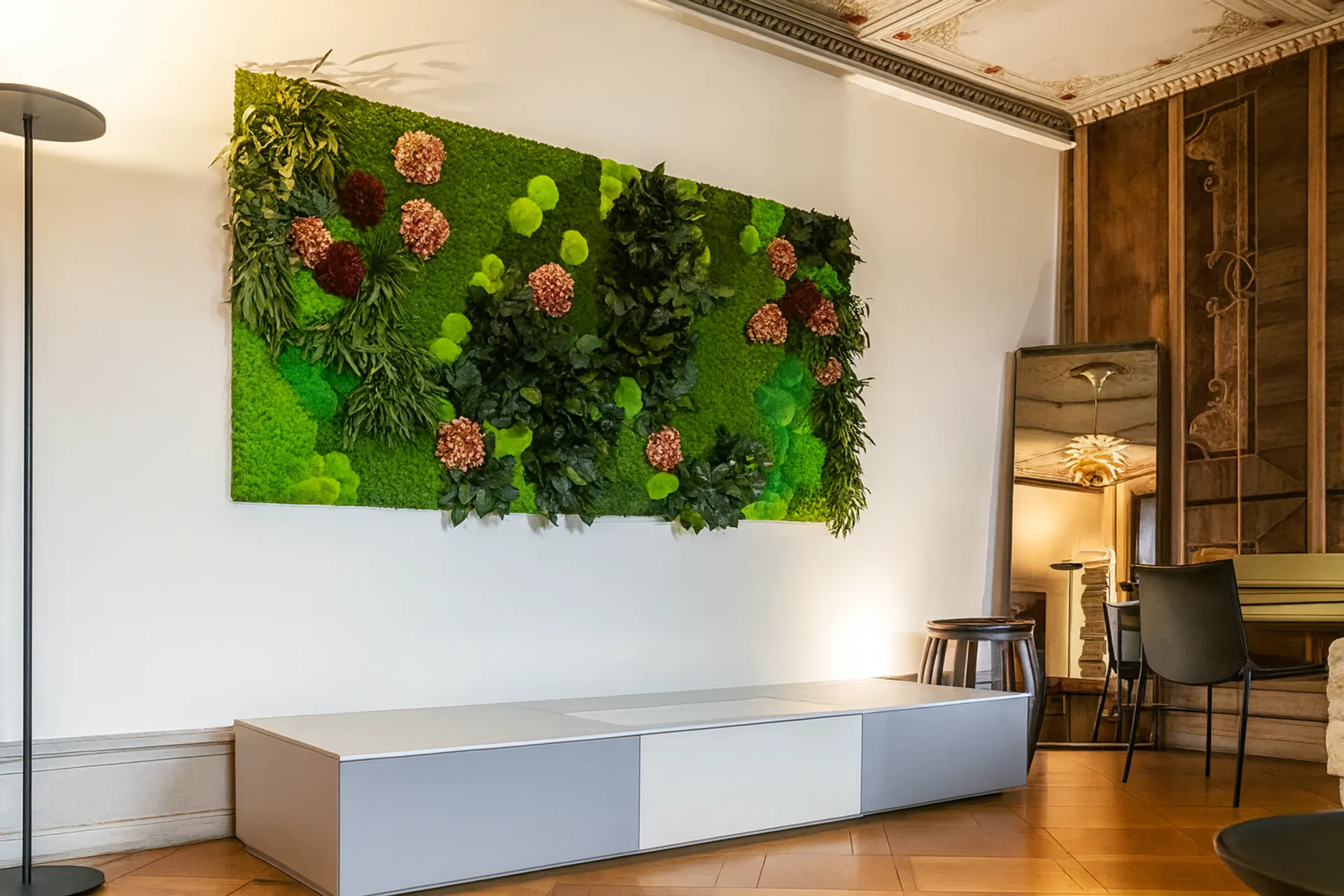 Moosbild Moderne Büro Empfang — Moosbilder von MOOSMOOS