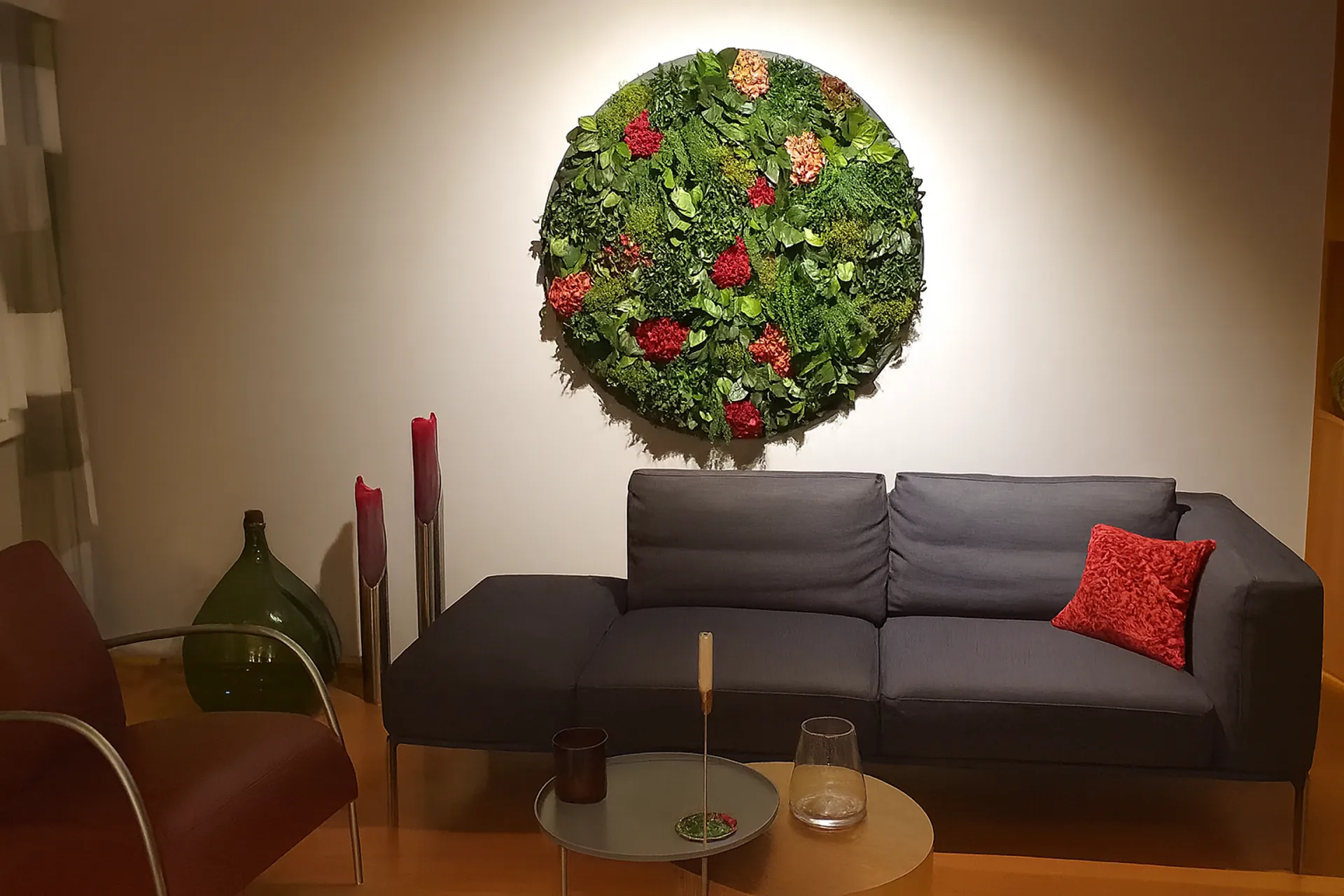 Moosbild Moderne Büro Lounge — Moosbilder von MOOSMOOS