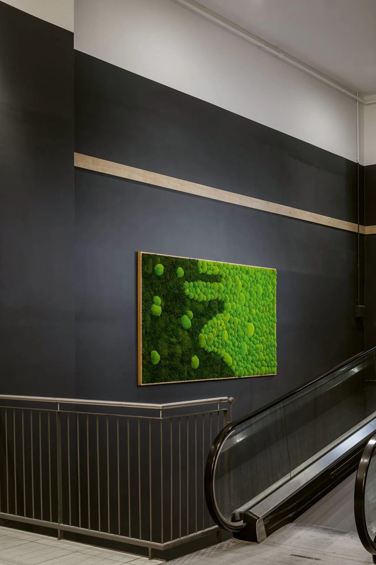Moosbild Moderne Lobby Wanddeko — Moosbilder von MOOSMOOS