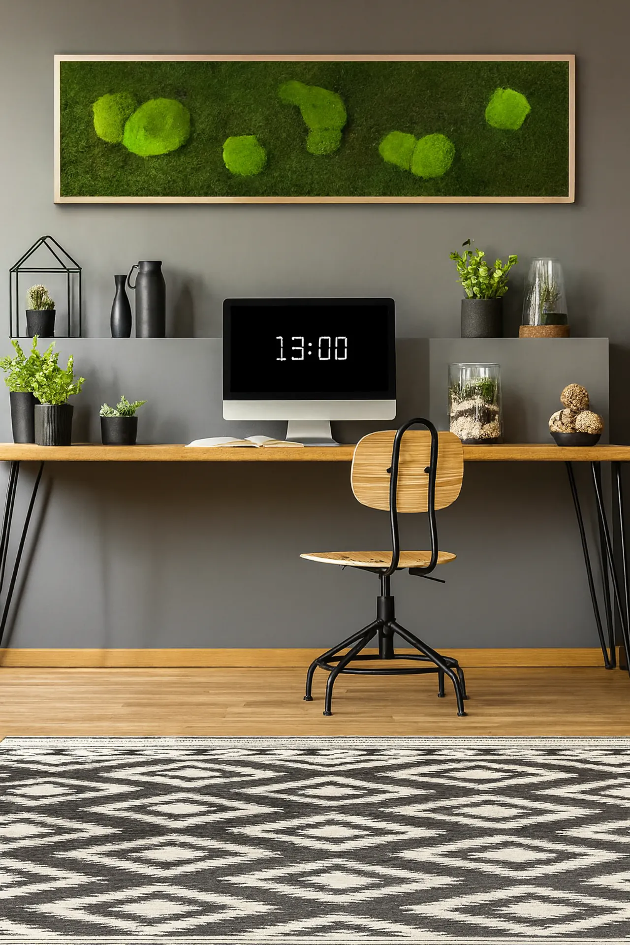 Moosbild Modernes Büro Arbeitsplatz — Moosbilder von MOOSMOOS