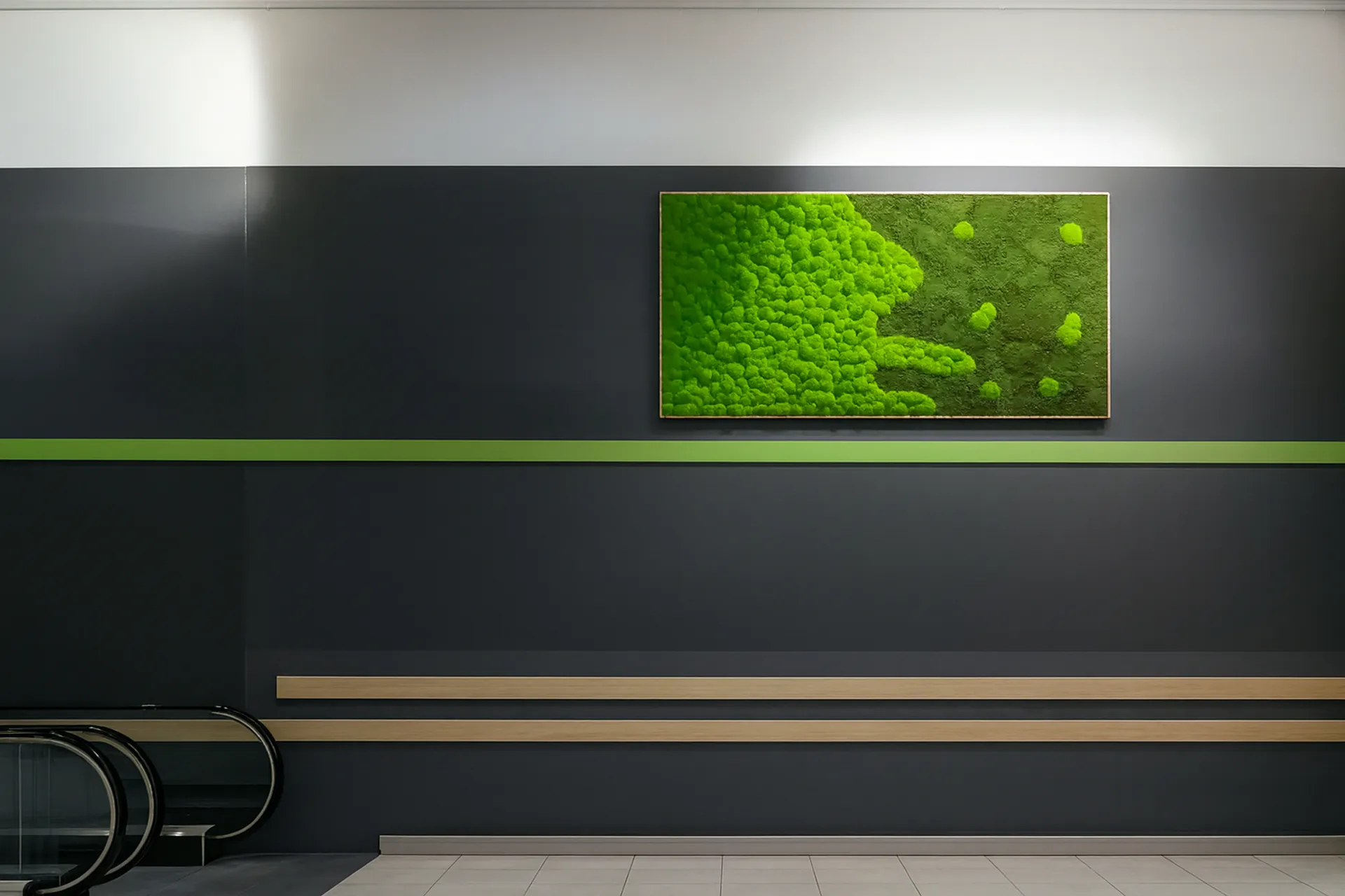 Moosbild Modernes Büro Moosbilder — Moosbilder von MOOSMOOS