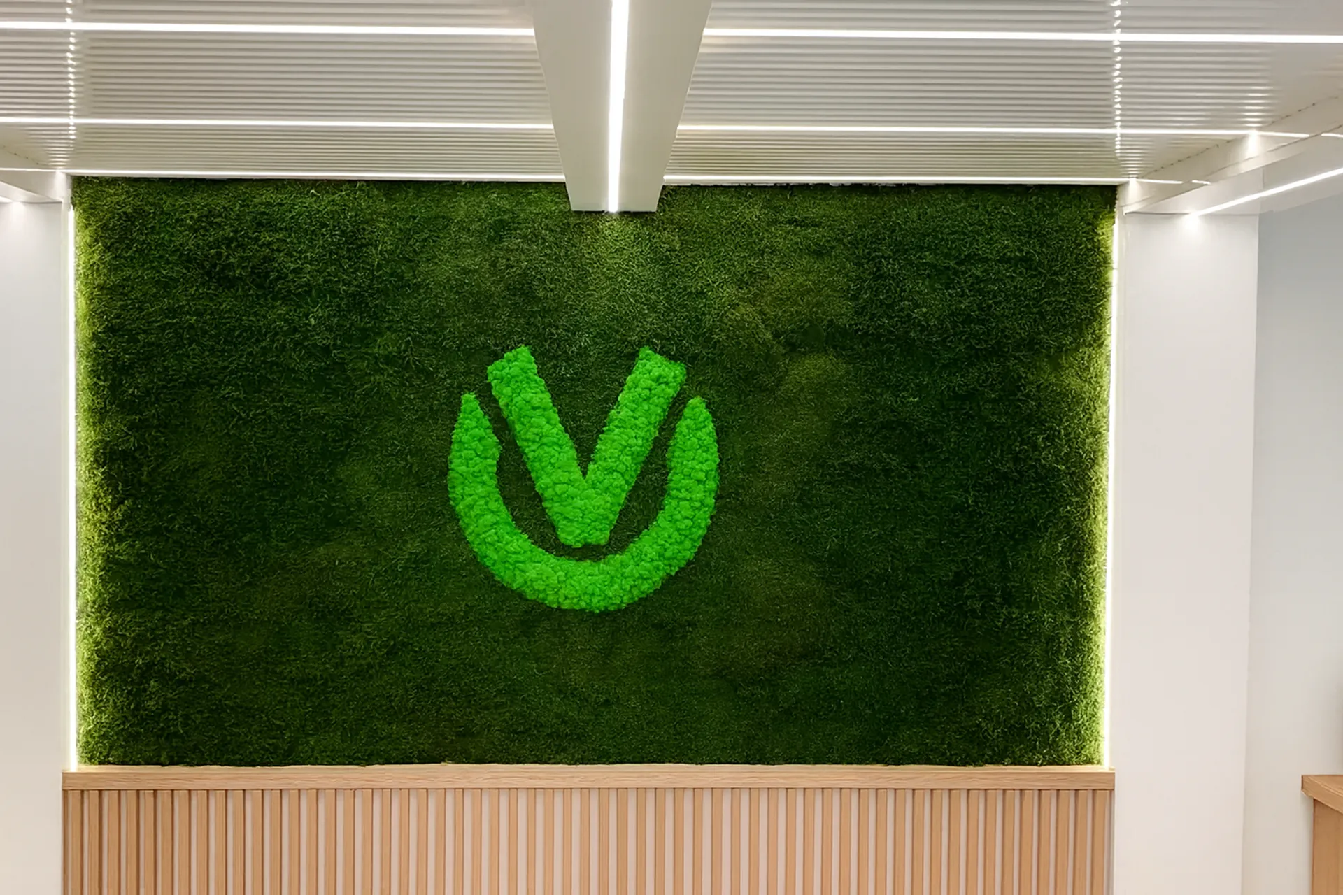 Logo aus Moos Moos Logo Showroom — Logo aus Moos von MOOSMOOS