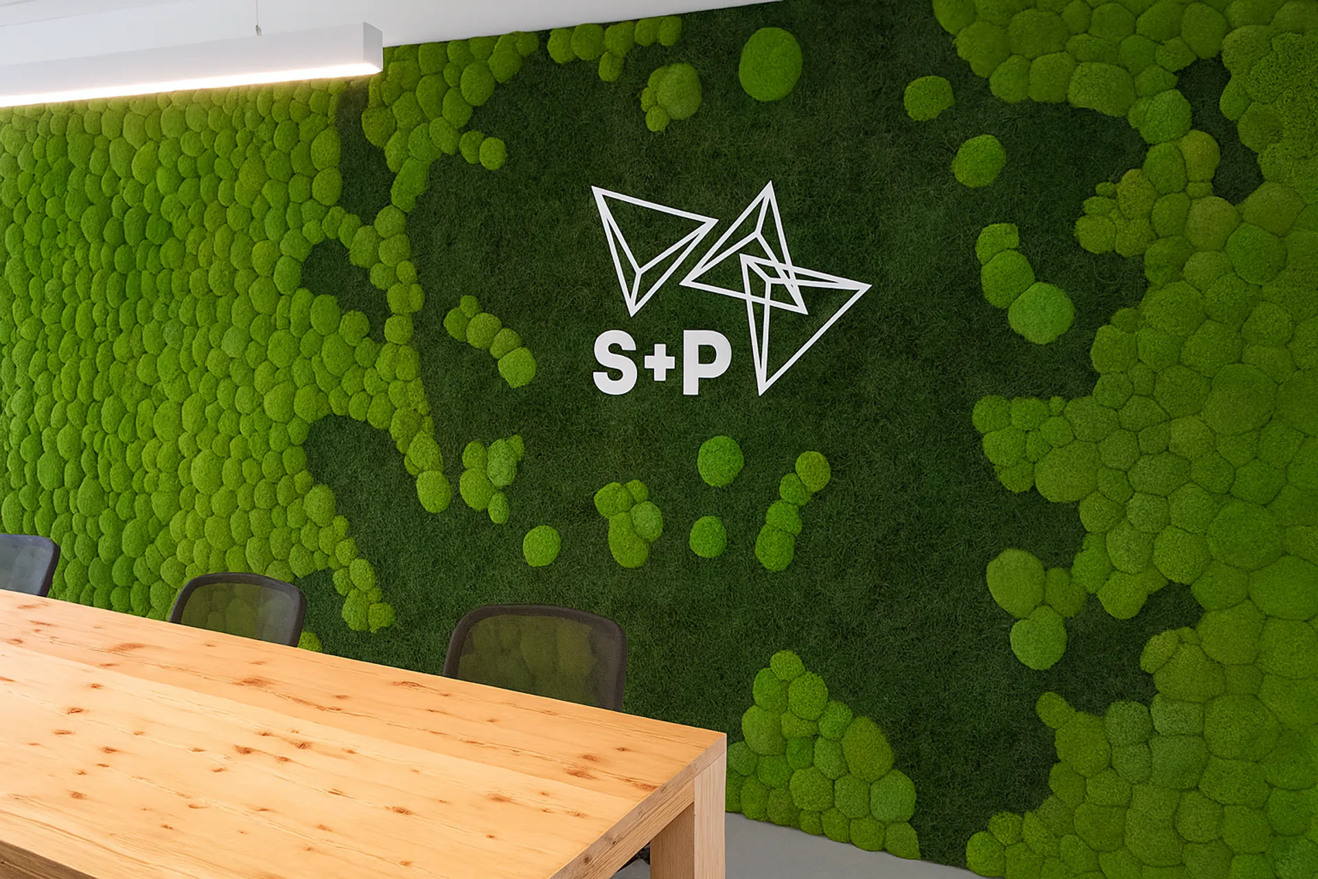 Logo aus Moos S&P — Logo aus Moos von MOOSMOOS
