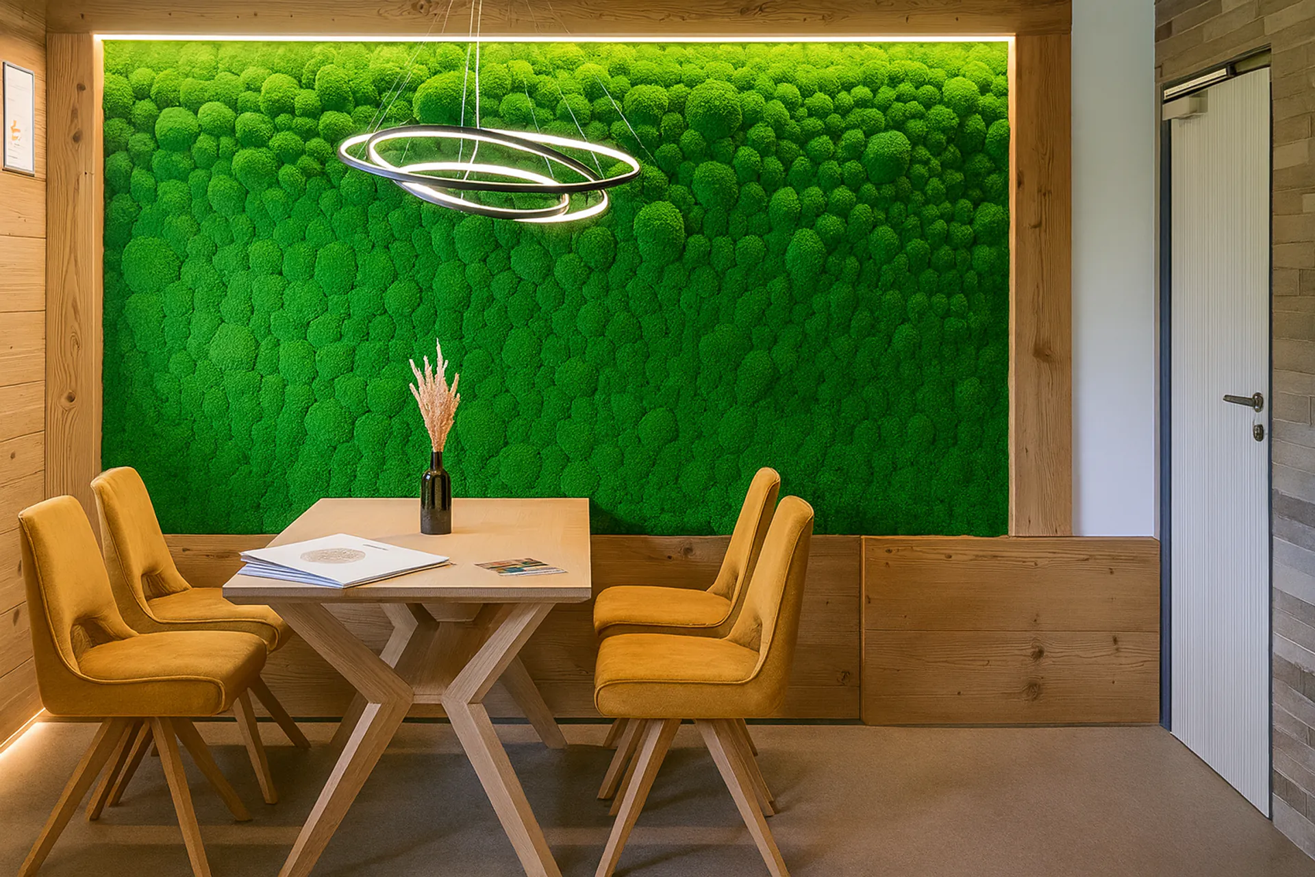 Mooswand Besprechungsraum Modern — Wandbegrünung von MOOSMOOS
