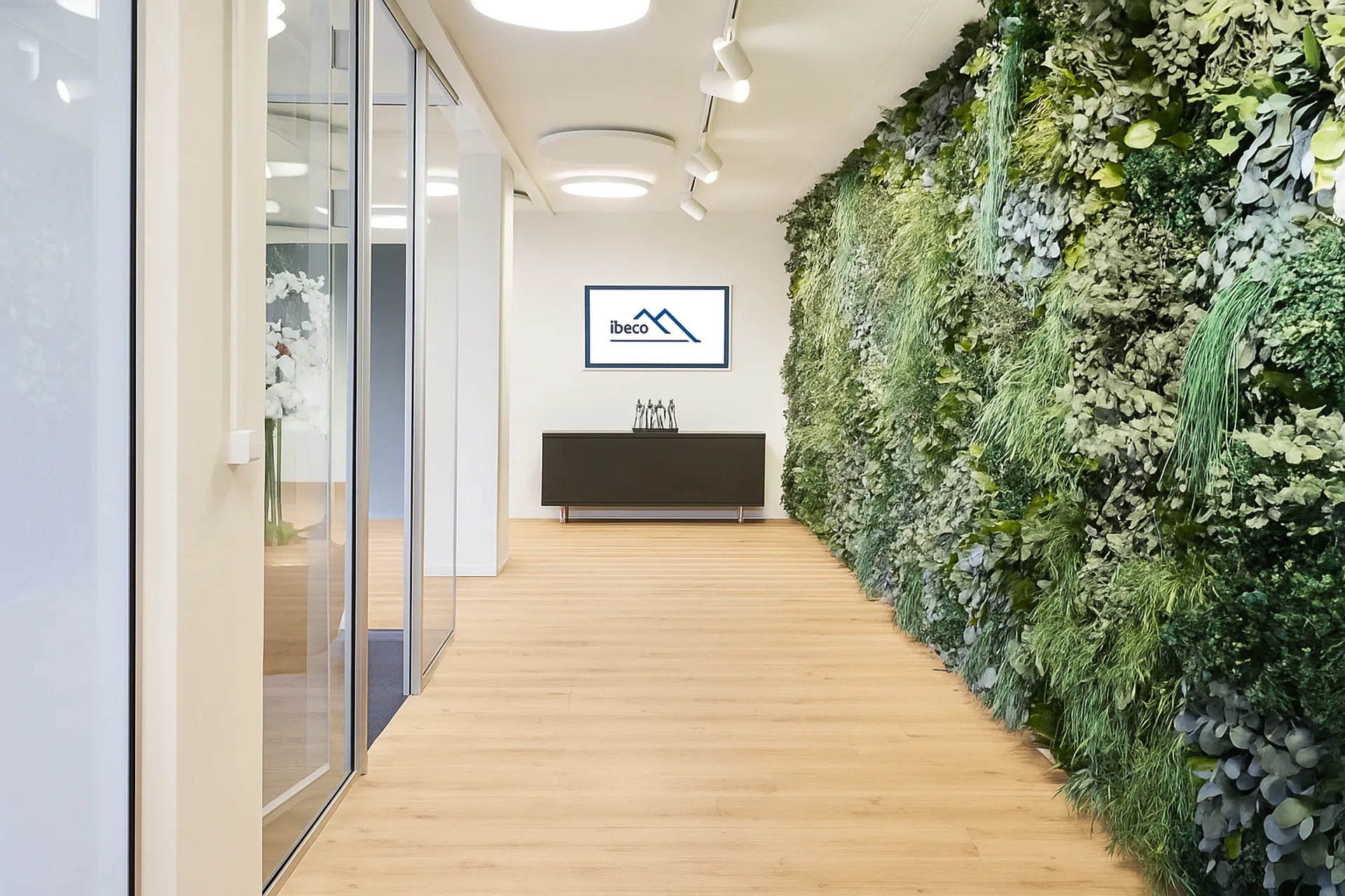 Mooswand Büro Empfang — Wandbegrünung von MOOSMOOS