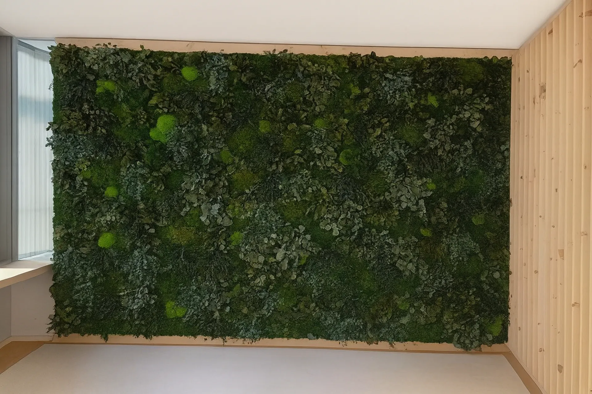 Mooswand Moderne Büro Wandbegrunung — Wandbegrünung von MOOSMOOS
