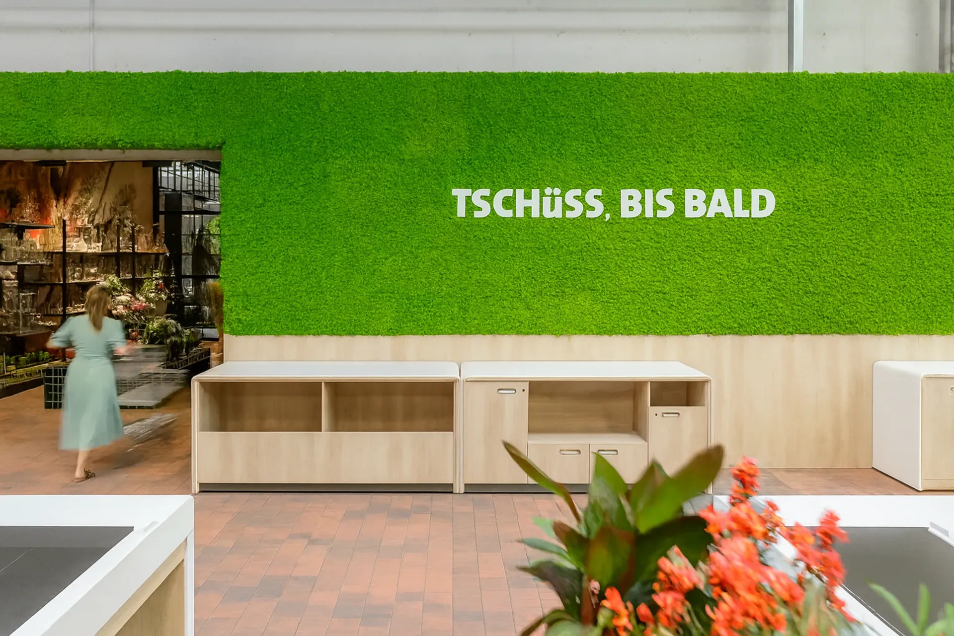 Mooswand Showroom Empfang Modern — Wandbegrünung von MOOSMOOS