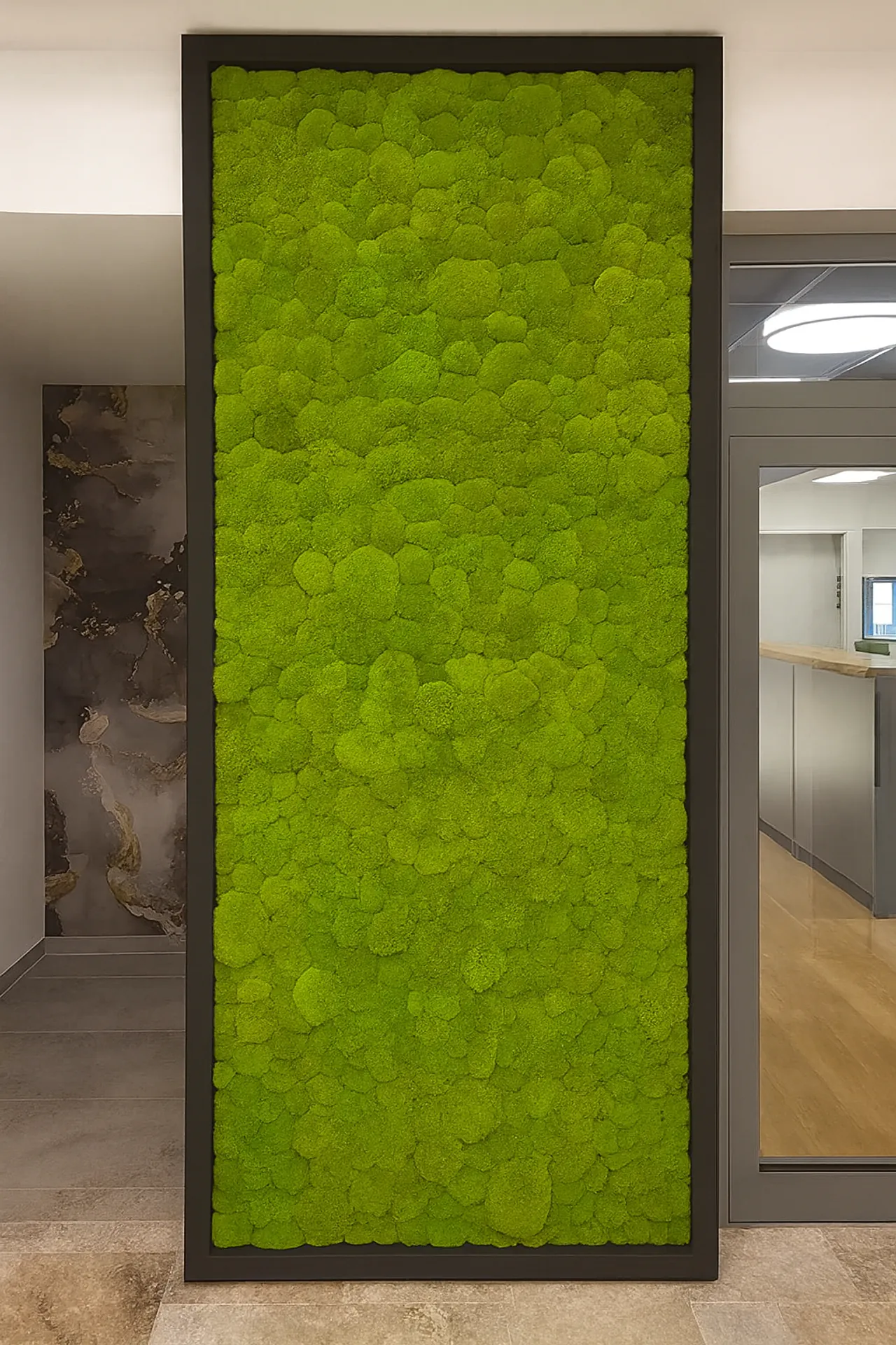 Mooswand Ballenmoos Büro — Wandbegrünung von MOOSMOOS