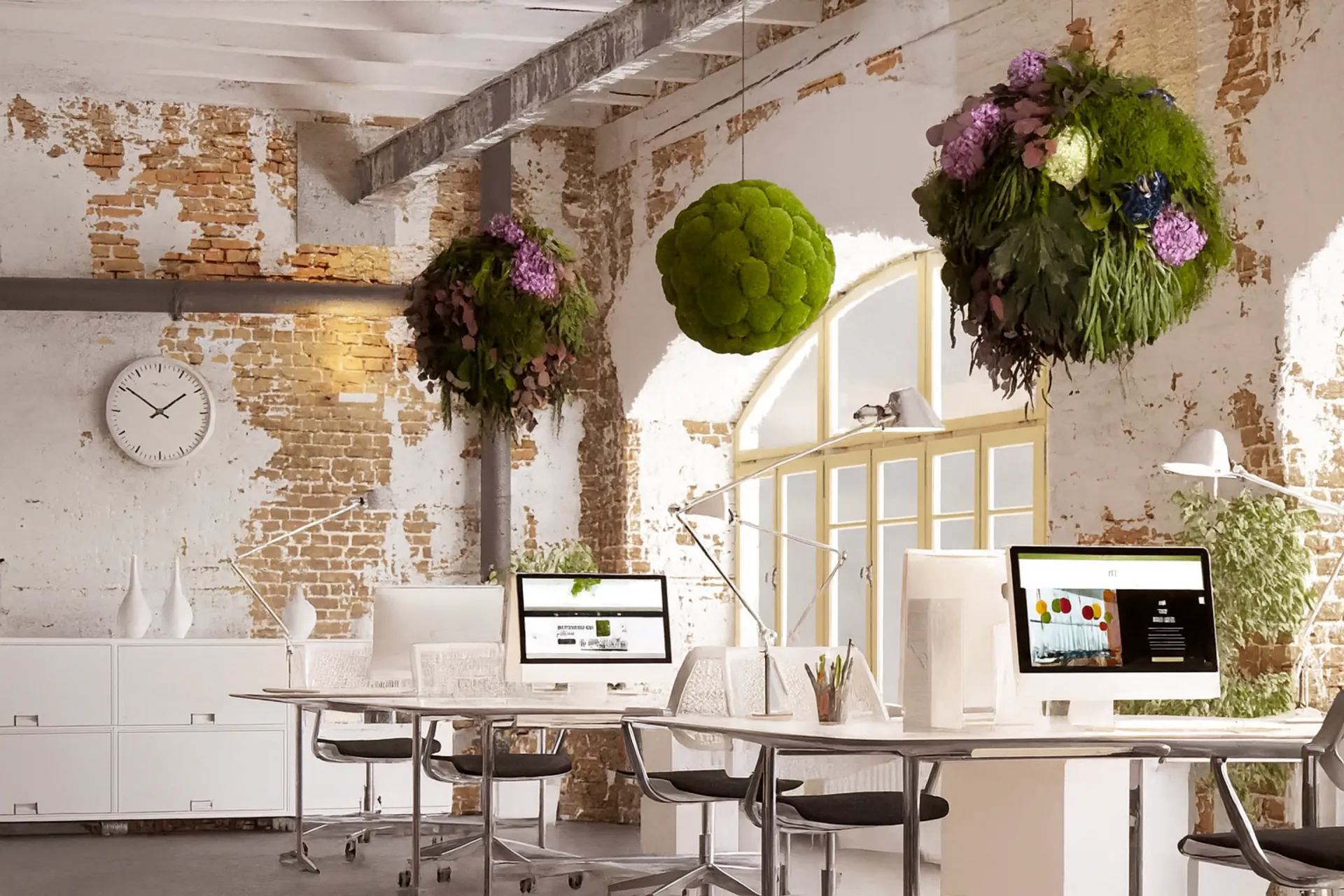 Hanging Garden Büro Hanging Gardens Arbeitsplatz — Deckenbegrünung von MOOSMOOS