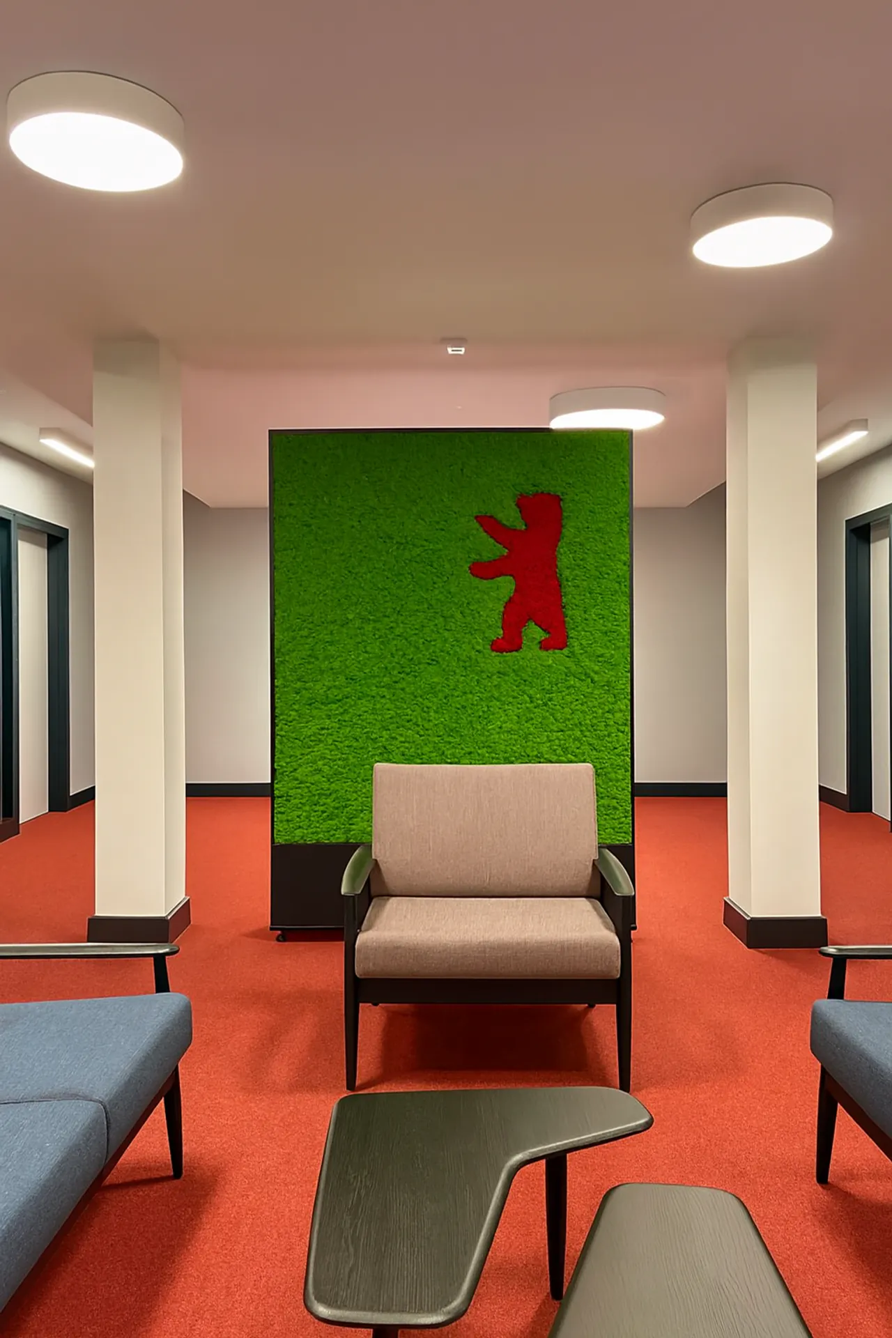 Mooswand Büro Empfang Modern — Wandbegrünung von MOOSMOOS