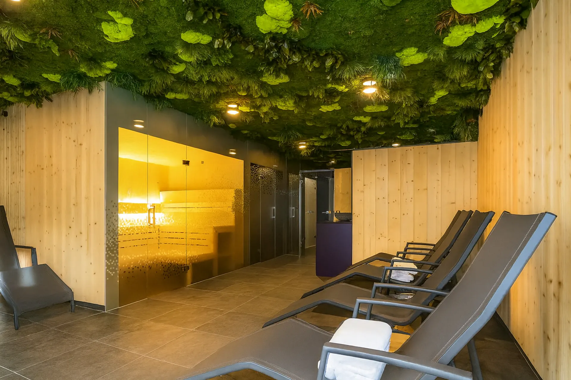 Hanging Garden Wellness Spa Deckenbegrünung — Deckenbegrünung von MOOSMOOS