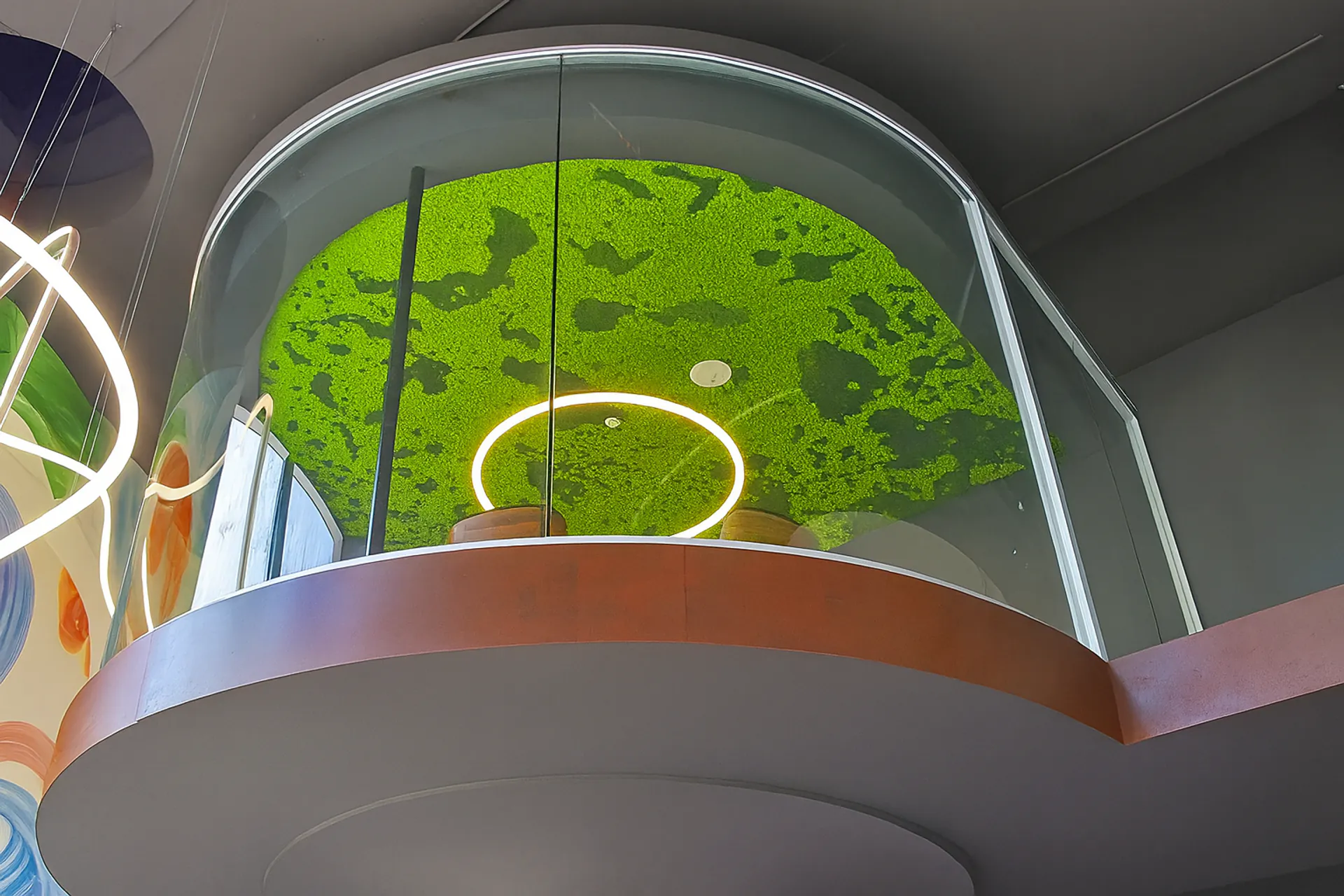 Moosdecke Showroom Moderne — Deckenbegrünung von MOOSMOOS