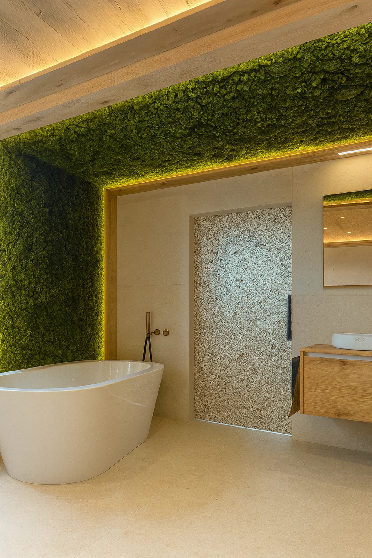 Moosdecke Wellness Badezimmer Spa — Deckenbegrünung von MOOSMOOS