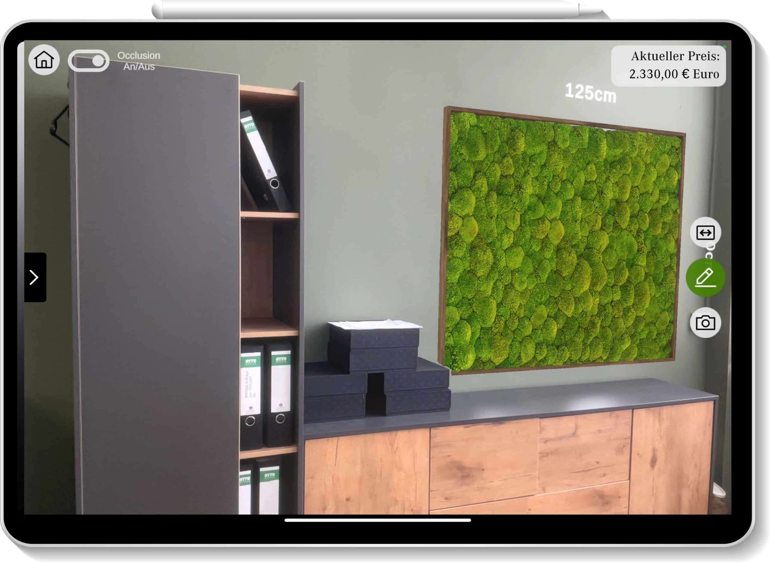 Moos Moos Vision Screenshot 3D Virtuell Mooswand