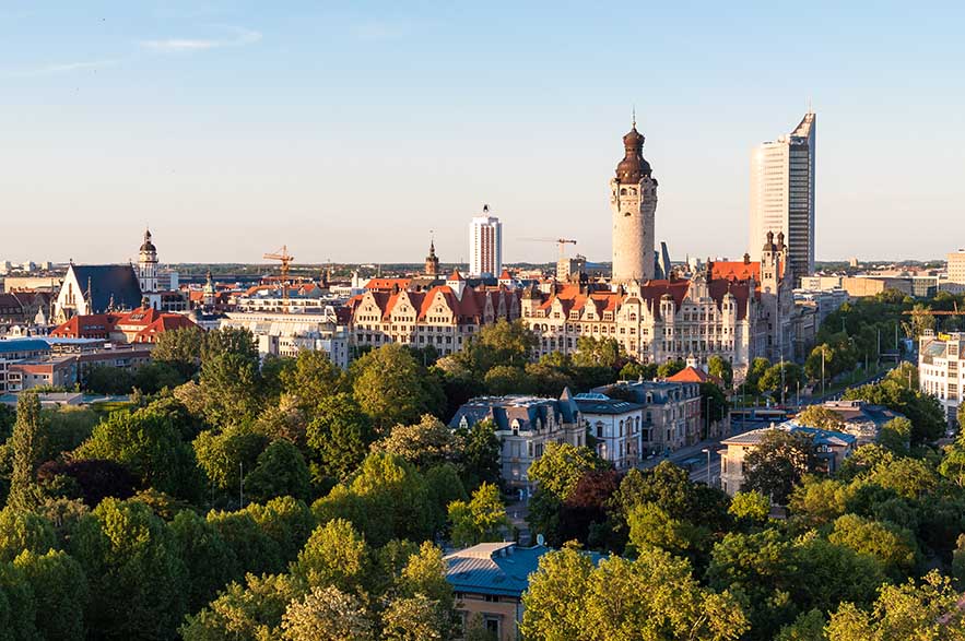 Skyline of Leipzig